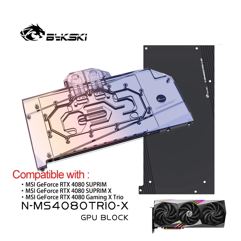Rtx 4080 Water Cooling Block - Bykski GPU Block for MSI RTX