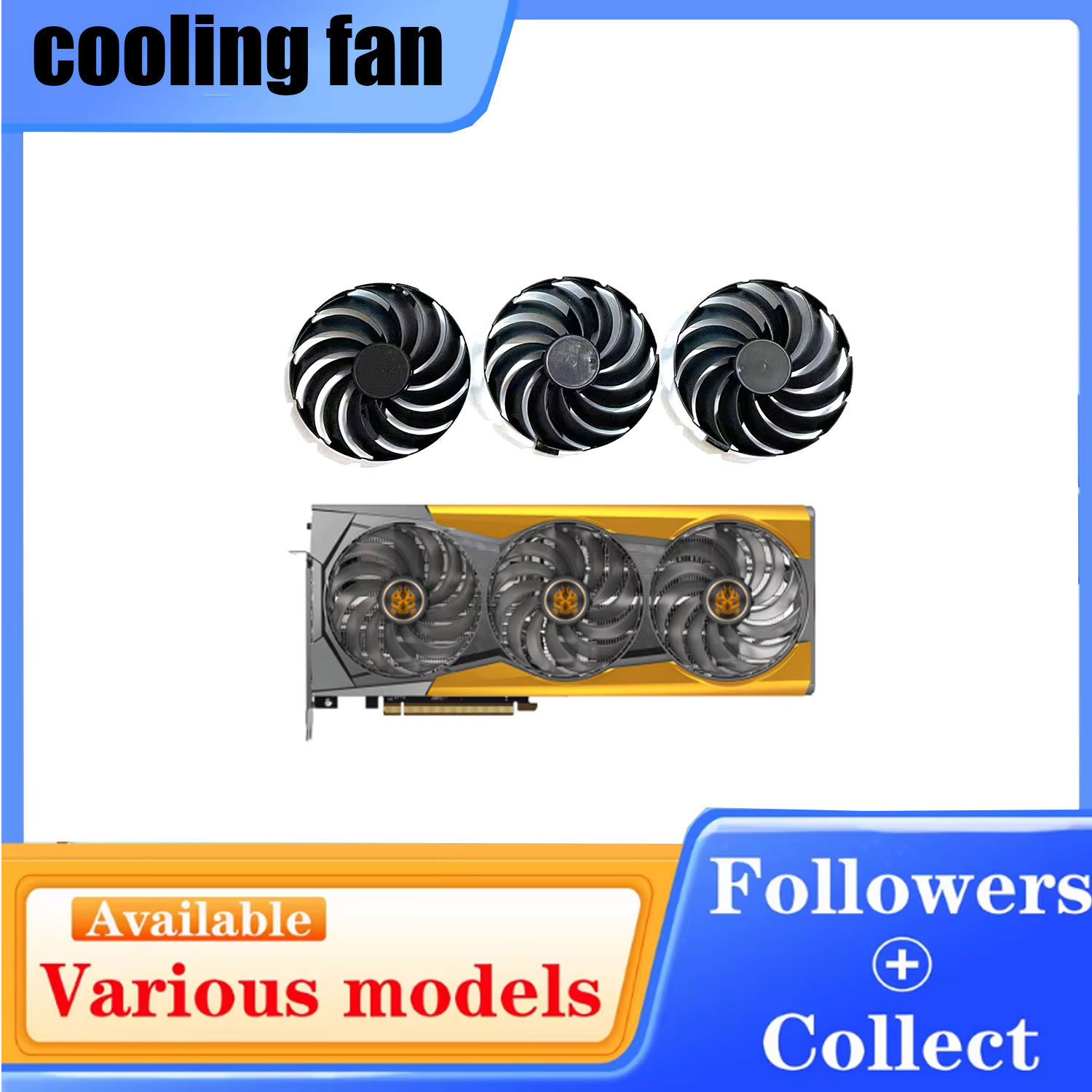 NEW DIY Cooler Fan 95MM FDC10U - Rx 6900 Xt 16Gb 评论和价格